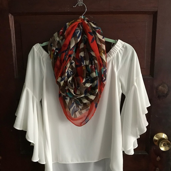 White Off-The-Shoulder Top - Picture 3 of 3